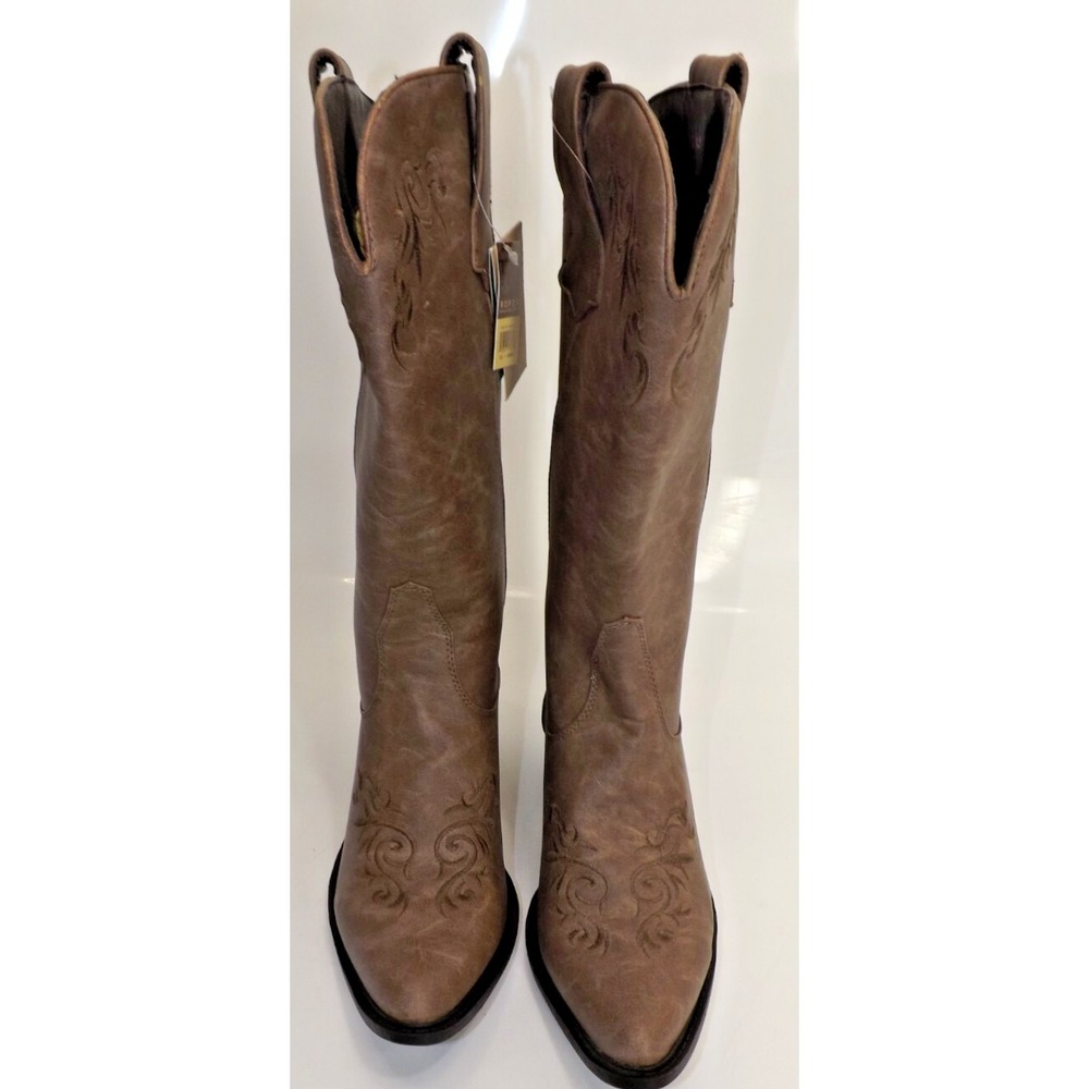 Roper 🐎Brooklin Floral Embroidered Fashion Western Boot- Ladies size 9.5  *NEW* - Picture 3 of 13